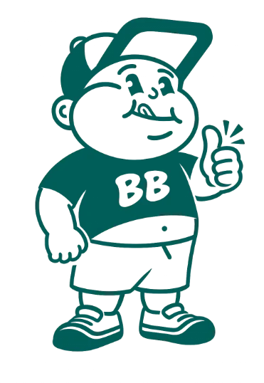 Belly Boy mascot giving thumbs up
