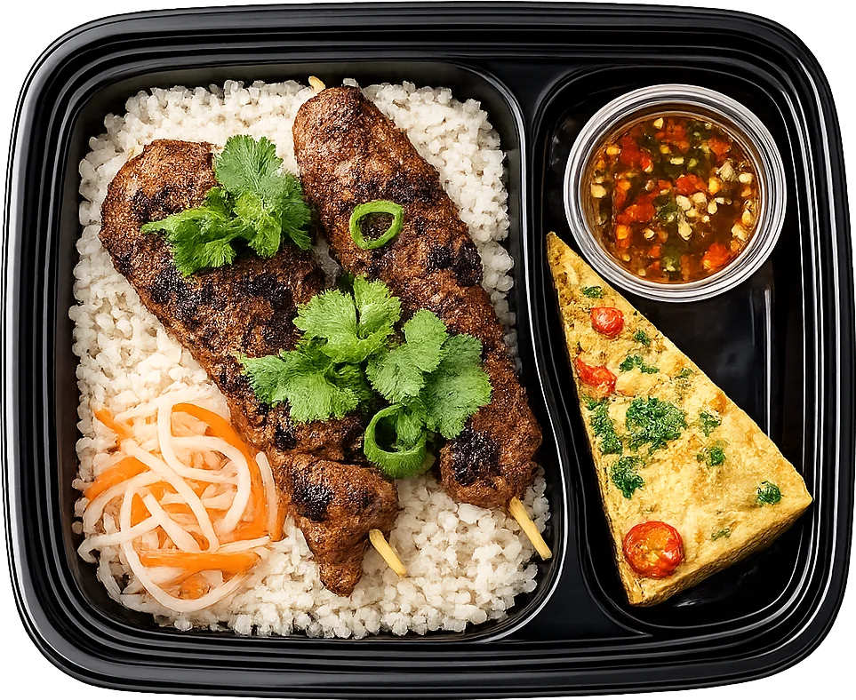 Broken Rice Grilled Pork